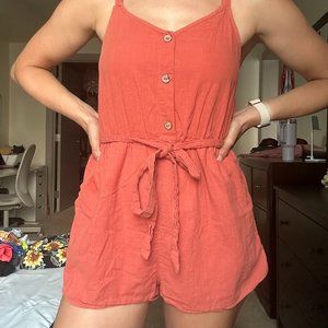 Burnt Orange Summer Romper